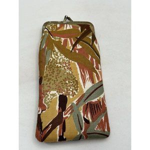 vintage eyeglass Case Pouch Cigarette Case Floral Cloth